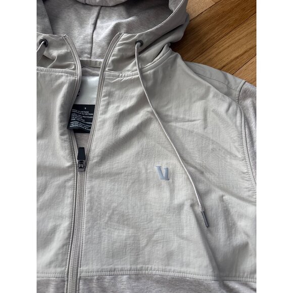 Vuori Mens Full-Zip Hooded Sunday Element Jacket S, new with tags, Toast Heather - Picture 5 of 8